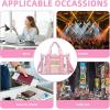 imageBAGAIL Stadium Approved Clear Tote Bag with Inner Pocket Transparent Travel Bag for Sports Event Concert WorkPink