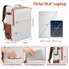 imageBAGAIL Travel Laptop Backpack Carry on with USB Port Luggage Bag for HolidayPinkBeige