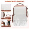 imageBAGAIL Travel Laptop Backpack Carry on with USB Port Luggage Bag for HolidayPinkBeige