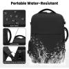 imageBAGAIL Travel Laptop Backpack Carry on with USB Port Luggage Bag for HolidayPinkBlack