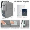 imageBAGAIL Travel Laptop Backpack Carry on with USB Port Luggage Bag for HolidayPinkGrey