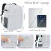 imageBAGAIL Travel Laptop Backpack Carry on with USB Port Luggage Bag for HolidayPinkLight Grey
