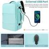 imageBAGAIL Travel Laptop Backpack Carry on with USB Port Luggage Bag for HolidayPinkMint