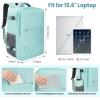 imageBAGAIL Travel Laptop Backpack Carry on with USB Port Luggage Bag for HolidayPinkMint
