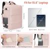 imageBAGAIL Travel Laptop Backpack Carry on with USB Port Luggage Bag for HolidayPinkPink