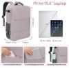 imageBAGAIL Travel Laptop Backpack Carry on with USB Port Luggage Bag for HolidayPinkPurple