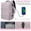 imageBAGAIL Travel Laptop Backpack Carry on with USB Port Luggage Bag for HolidayPinkPurple