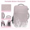 imageBAGAIL Travel Laptop Backpack Carry on with USB Port Luggage Bag for HolidayPinkPurple