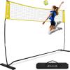 imageBAGAIL Volleyball Net 12ft20ft Portable Volleyball Net for Backyard  Adjustable Height HeavyDuty Frame Freestanding Design  Portable OutdoorIndoor Volleyball Set with Carry Bag12ft
