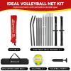 imageBAGAIL Volleyball Net 12ft20ft Portable Volleyball Net for Backyard  Adjustable Height HeavyDuty Frame Freestanding Design  Portable OutdoorIndoor Volleyball Set with Carry Bag12ft