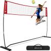 imageBAGAIL Volleyball Net 12ft20ft Portable Volleyball Net for Backyard  Adjustable Height HeavyDuty Frame Freestanding Design  Portable OutdoorIndoor Volleyball Set with Carry Bag12ft