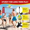 imageBAGAIL Volleyball Net 12ft20ft Portable Volleyball Net for Backyard  Adjustable Height HeavyDuty Frame Freestanding Design  Portable OutdoorIndoor Volleyball Set with Carry Bag12ft