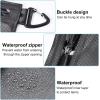 imageBAGAIL Waterresistant Airtight Zipper Pouch Ultralight Travel Packing Bags for Toiletries Document ElectronicsBlack