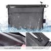 imageBAGAIL Waterresistant Airtight Zipper Pouch Ultralight Travel Packing Bags for Toiletries Document ElectronicsBlack