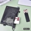 imageBAGAIL Waterresistant Airtight Zipper Pouch Ultralight Travel Packing Bags for Toiletries Document ElectronicsBlack