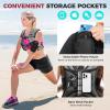 imageBAGAIL Weighted Vest 5lbs8lbs10lbs12lbs15lbs20lbs25lbs30lbs Weight Vest with Detachable Phone Pouch Rucking Vest for Women Men Walking Weight Loss Training RunningGrey