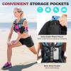 imageBAGAIL Weighted Vest 5lbs8lbs10lbs12lbs15lbs20lbs25lbs30lbs Weight Vest with Detachable Phone Pouch Rucking Vest for Women Men Walking Weight Loss Training RunningBlue