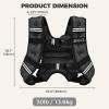 imageBAGAIL Weighted Vest 5lbs8lbs10lbs12lbs15lbs20lbs25lbs30lbs Weight Vest with Detachable Phone Pouch Rucking Vest for Women Men Walking Weight Loss Training RunningGreen