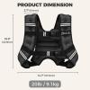 imageBAGAIL Weighted Vest 5lbs8lbs10lbs12lbs15lbs20lbs25lbs30lbs Weight Vest with Detachable Phone Pouch Rucking Vest for Women Men Walking Weight Loss Training RunningGrey