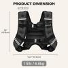 imageBAGAIL Weighted Vest 5lbs8lbs10lbs12lbs15lbs20lbs25lbs30lbs Weight Vest with Detachable Phone Pouch Rucking Vest for Women Men Walking Weight Loss Training RunningGreen
