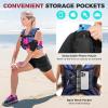 imageBAGAIL Weighted Vest 5lbs8lbs10lbs12lbs15lbs20lbs25lbs30lbs Weight Vest with Detachable Phone Pouch Rucking Vest for Women Men Walking Weight Loss Training RunningPurple
