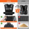 imageBAGAIL Weighted Vest Men 20lbs30lbs40lbs Adjustable Weighted Vest for Woman with Removable Iron Weights Womens Weight Vest for Walking Rucking Running Strength training30 lb