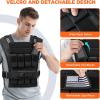 imageBAGAIL Weighted Vest Men 20lbs30lbs40lbs Adjustable Weighted Vest for Woman with Removable Iron Weights Womens Weight Vest for Walking Rucking Running Strength training40 lb