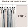 imageBAGAIL Wooden Pants Hangers with Adjustable Clips 360Swivel Hook Space Saving Skirt Holders with AntiRust Clips for Trousers Jeans Shorts 10Pack WhiteBlack