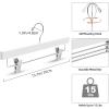 imageBAGAIL Wooden Pants Hangers with Adjustable Clips 360Swivel Hook Space Saving Skirt Holders with AntiRust Clips for Trousers Jeans Shorts 10Pack WhiteWhite