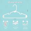 imageBAGAIL kids Plastic Hangers 114 Inch Childrens Clothes Hangers NonSlip Baby Hangers for InfantToddler White60pack