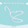 imageBAGAIL kids Plastic Hangers 114 Inch Childrens Clothes Hangers NonSlip Baby Hangers for InfantToddler White60pack