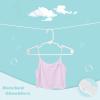 imageBAGAIL kids Plastic Hangers 114 Inch Childrens Clothes Hangers NonSlip Baby Hangers for InfantToddler White60pack