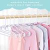 imageBAGAIL kids Plastic Hangers 114 Inch Childrens Clothes Hangers NonSlip Baby Hangers for InfantToddler White60pack