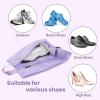 imageBagail Shoe Bags for Travel2 Set Shoe Bag for Storage in ClosetTransparent Shoe Packing Organizers with YKK Zipper L 17quotx10quotx5quot Coral 2pcsLavender 2pcs