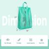 imageBagail Shoe Bags for Travel2 Set Shoe Bag for Storage in ClosetTransparent Shoe Packing Organizers with YKK Zipper L 17quotx10quotx5quot Coral 2pcsTurquoise 2pcs