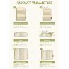 imageBagail Ultralight Compression Cubes 7 Set  3 Packing Cubes 3 Organizers and 1 Shoe BagFlower