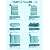 imageBagail Ultralight Compression Cubes 7 Set  3 Packing Cubes 3 Organizers and 1 Shoe BagTeal