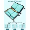 imageBagail Ultralight Compression Cubes 7 Set  3 Packing Cubes 3 Organizers and 1 Shoe BagTeal