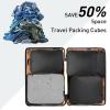 imageBagail Ultralight Compression Cubes 7 Set  3 Packing Cubes 3 Organizers and 1 Shoe BagThe Black