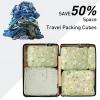 imageBagail Ultralight Compression Cubes 7 Set  3 Packing Cubes 3 Organizers and 1 Shoe BagThe Flower