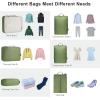 imageBagail Ultralight Compression Cubes 7 Set  3 Packing Cubes 3 Organizers and 1 Shoe BagThe Matcha