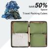 imageBagail Ultralight Compression Cubes 7 Set  3 Packing Cubes 3 Organizers and 1 Shoe BagThe Matcha