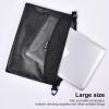 imageBagail Ultralight Zipper Pouch Travel Packing Bags for Toiletries Document ElectronicsBlack Set