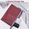 imageBagail Ultralight Zipper Pouch Travel Packing Bags for Toiletries Document ElectronicsBurgundy
