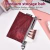 imageBagail Ultralight Zipper Pouch Travel Packing Bags for Toiletries Document ElectronicsBurgundy