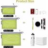 imageBagail Ultralight Zipper Pouch Travel Packing Bags for Toiletries Document ElectronicsGreen