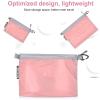 imageBagail Ultralight Zipper Pouch Travel Packing Bags for Toiletries Document ElectronicsPink