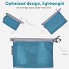 imageBagail Ultralight Zipper Pouch Travel Packing Bags for Toiletries Document ElectronicsTeal