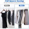 imageHeavy Duty Standard Plastic Hangers 50 Pack with NonSlip Design360Swivel Hook Space Saving Organizer for Bedroom ClosetShirtsPantsStrong Enough for CoatGreyGray