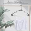 imageStandard Plastic Hangers Ideal for Everyday Home Use Lightweight Space Saving Laundry HangersHeavy Duty Clothes Hanger for DressPantsCoats Etc Misty Grey 60Pack